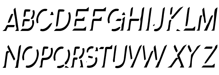 SplendidStencil-Regular Font LOWERCASE