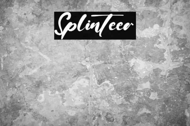 Splinteer Font examples
