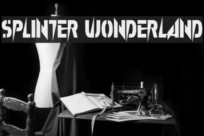 Splinter Wonderland Schriftart examples