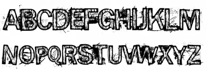 Splinter2 Schriftart Groß