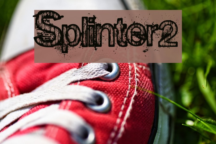 Splinter2 Font examples