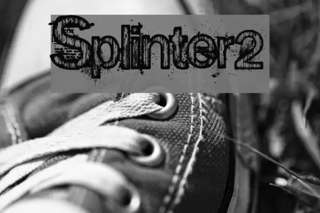 Splinter2 Schriftart examples