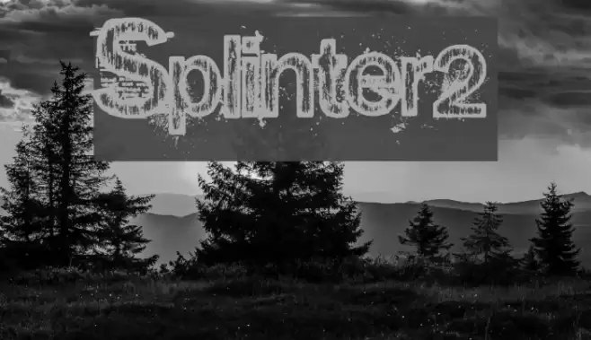 Splinter2 Schriftart examples