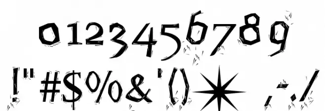 SplinterMKaps Font OTHER CHARS