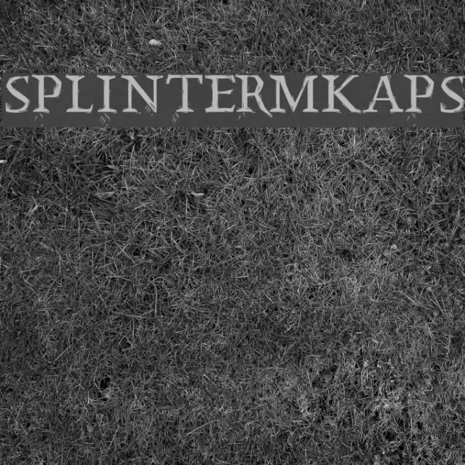 SplinterMKaps Font examples