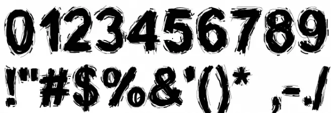 SplinterWood Font OTHER CHARS