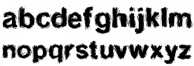 SplinterWood Font LOWERCASE