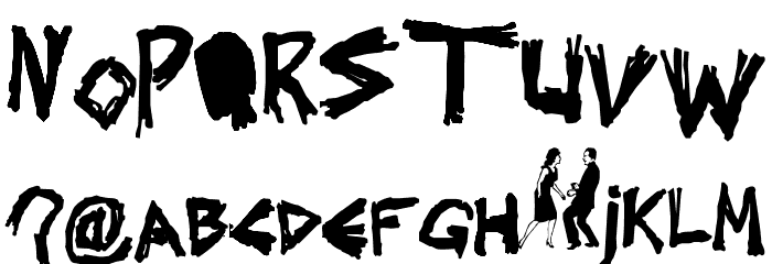 Splintered Font OTHER CHARS