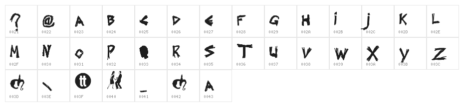 Splintered Character Map