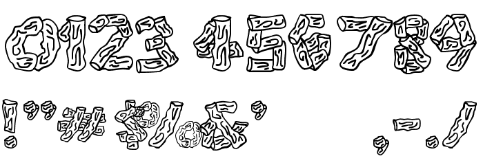 Splinters JL Font Alte caractere