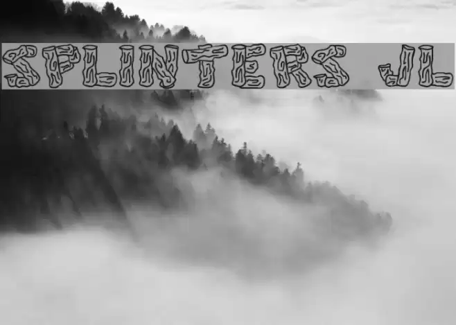 Splinters JL Font examples