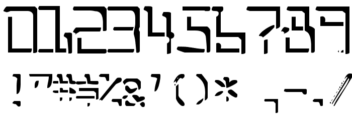 Split Enzymes Font OTHER CHARS