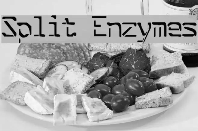 Split Enzymes Font examples