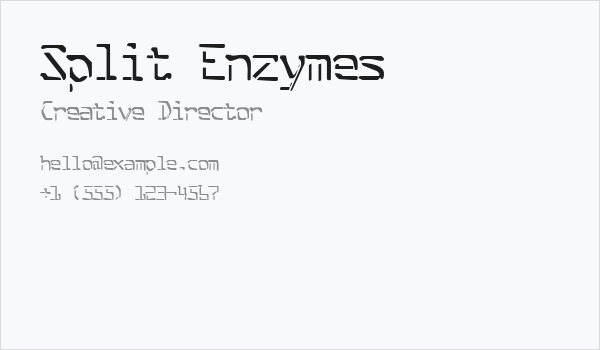 Split Enzymes Business Card