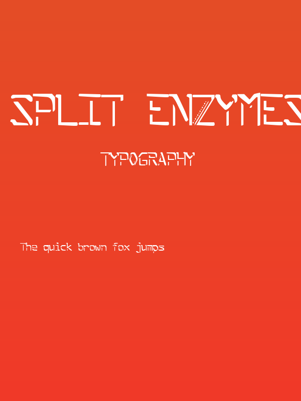 Split Enzymes Poster