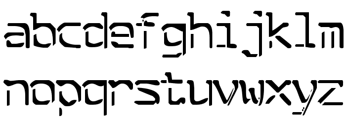 Split Enzymes Font LOWERCASE
