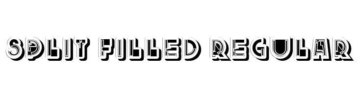 Split Filled Regular  नि: शुल्क फ़ॉन्ट्स डाउनलोड