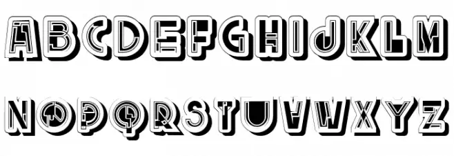 Split Filled Regular Font OTHER CHARS