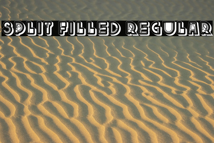 Split Filled Regular Example 2