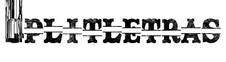 Split Letras  Free Fonts Download