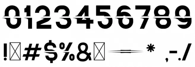 Split On Font OTHER CHARS