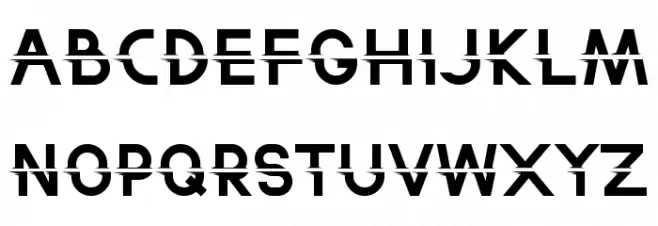 Split On Schriftart Groß