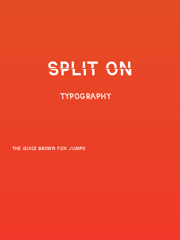 Split On Poster