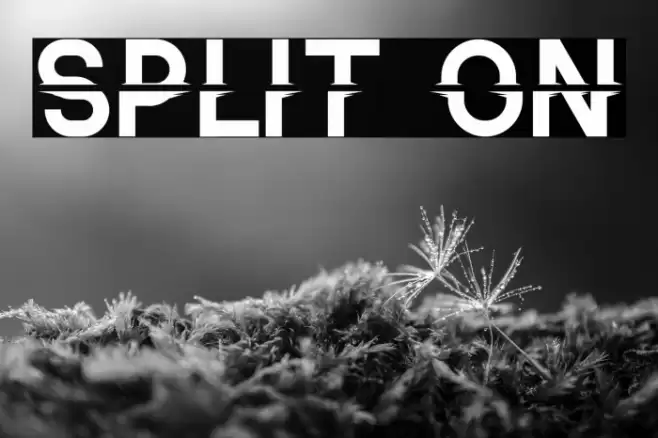 Split On Font examples