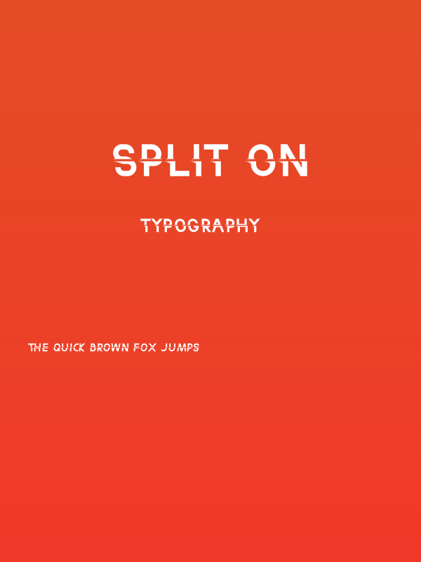 Split On Poster
