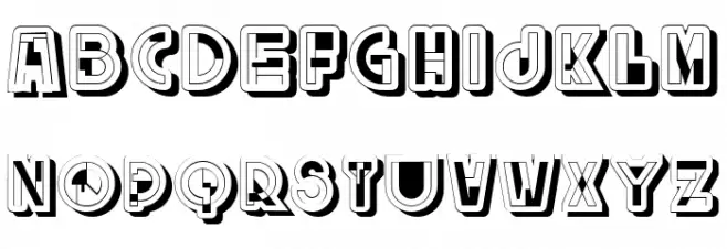 Split Regular Font Litere mari