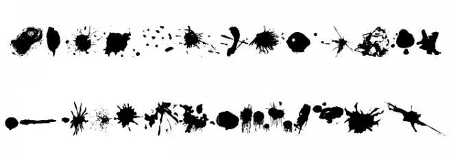 Split splat splodge Шрифта строчной