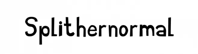 Splither normal  Descarca Fonturi Gratis
