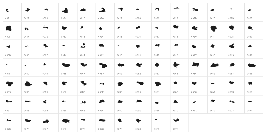 Splitter Character Map