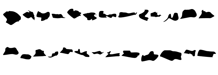 Splitter Font LOWERCASE