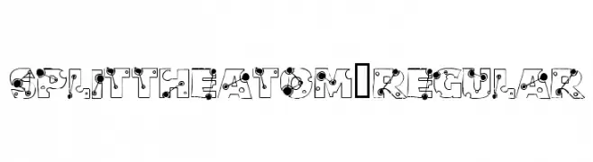 SplittheAtom-Regular  नि: शुल्क फ़ॉन्ट्स डाउनलोड
