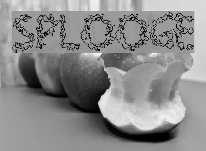 Splooge Font examples