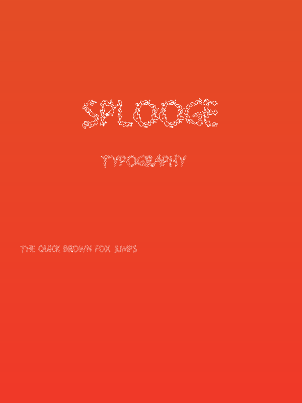 Splooge Poster