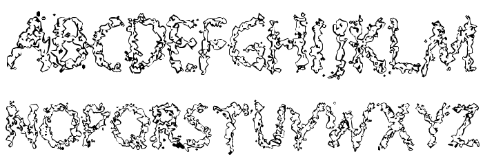 Splooge Font LOWERCASE