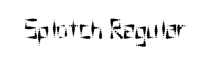 Splotch  Regular  Fuentes Gratis Descargar