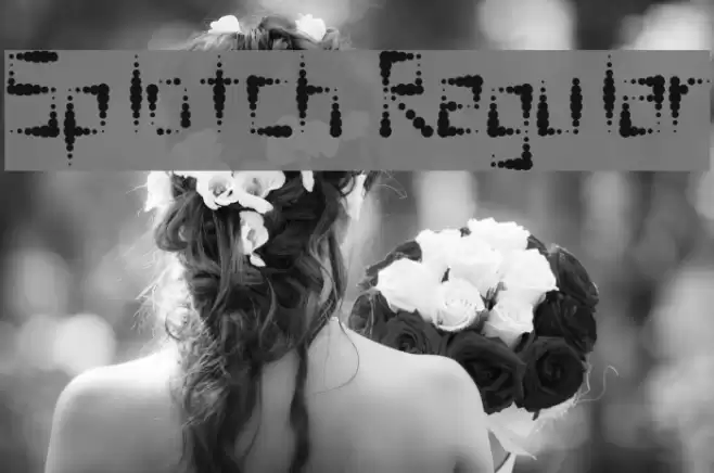 Splotch  Regular Font examples