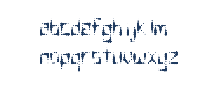 Splotch  Regular Lowercase