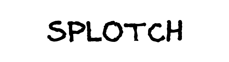 Splotch  免费字体下载
