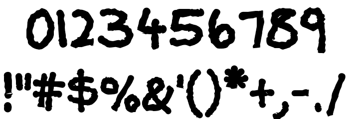 Splotch Font OTHER CHARS