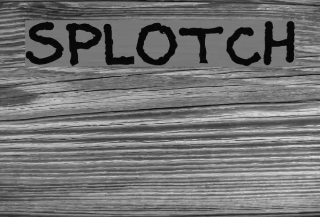 Splotch Шрифта examples