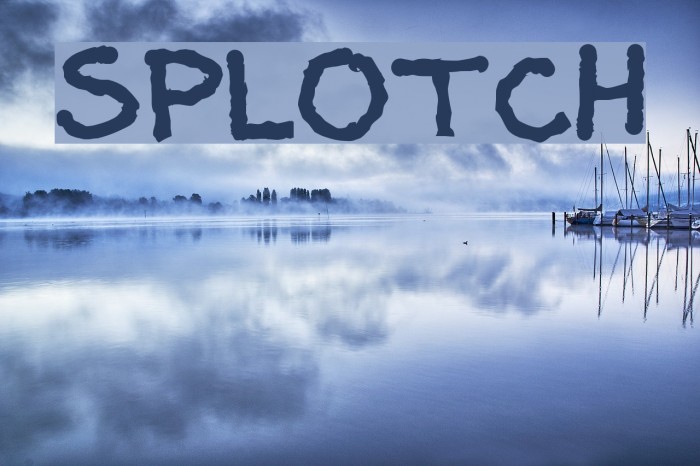 Splotch Font examples
