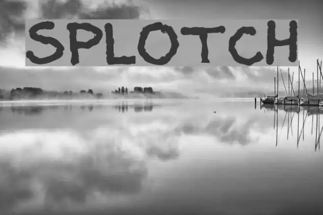 Splotch Шрифта examples