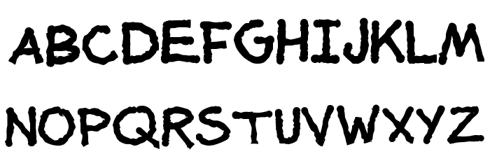 Splotch Font LOWERCASE