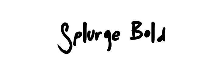 Splurge Bold  免费字体下载