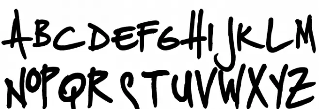 Splurge Bold フォント 大文字