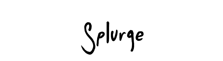Splurge  Frei Schriftart Herunterladen